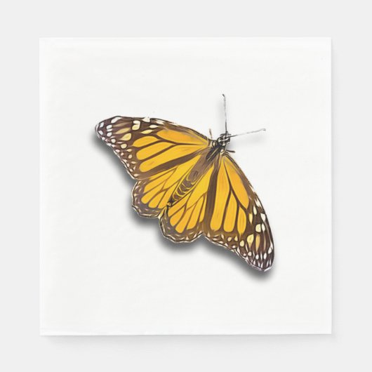SERVIETTE EN PAPIER MONARCH BUTTERFLY (Devant)