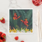 Serviette En Papier Monarch Butterfly fév 6_21 (En situation)