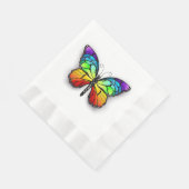 Serviette En Papier Monarque papillon arc-en-ciel (Coin)