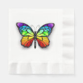 Serviette En Papier Monarque papillon arc-en-ciel (Devant)
