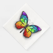 Serviette En Papier Monarque papillon arc-en-ciel (Coin)