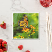 Serviette En Papier Monarque Sur Lantana (En situation)