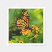 Serviette En Papier Monarque Sur Lantana (Devant)