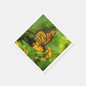 Serviette En Papier Monarque Sur Lantana (Coin)