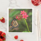 Serviette En Papier Monarque sur les fleurs de Penta (En situation)