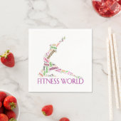 Serviette En Papier Monde fitness (En situation)