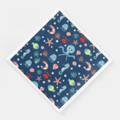 Serviette En Papier Monde marin (Coin)