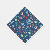 Serviette En Papier Monde marin (Coin)