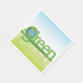 Serviette En Papier Monde vert (Coin)