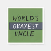 Serviette En Papier Mondes Okayest oncle drôle (Devant)