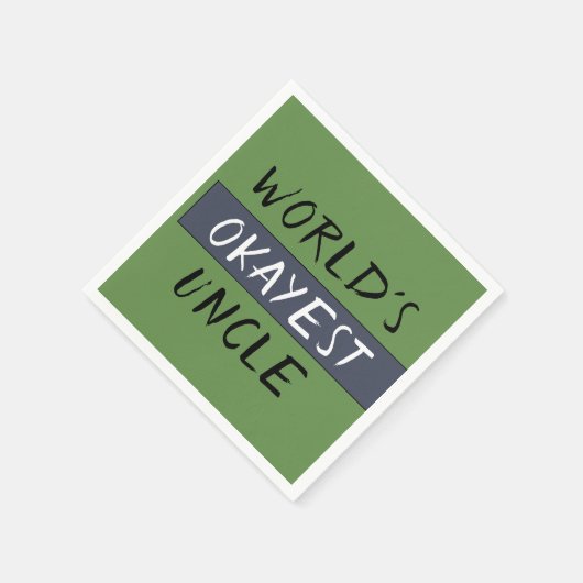 Serviette En Papier Mondes Okayest oncle drôle (Coin)