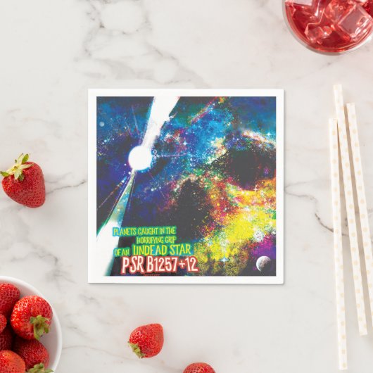 Serviette En Papier Mondes Zombie Galaxie d'Halloween (En situation)