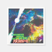 Serviette En Papier Mondes Zombie Galaxie d'Halloween (Devant)