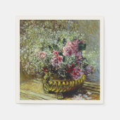 Serviette En Papier Monet - Fleurs dans un pot (Devant)