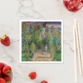 Serviette En Papier Monet Garden Vetheuil Impressionim Peinture (En situation)