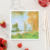 Serviette En Papier Monet - Le Printemps à Argenteuil, (En situation)