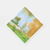 Serviette En Papier Monet - Le Printemps à Argenteuil, (Coin)