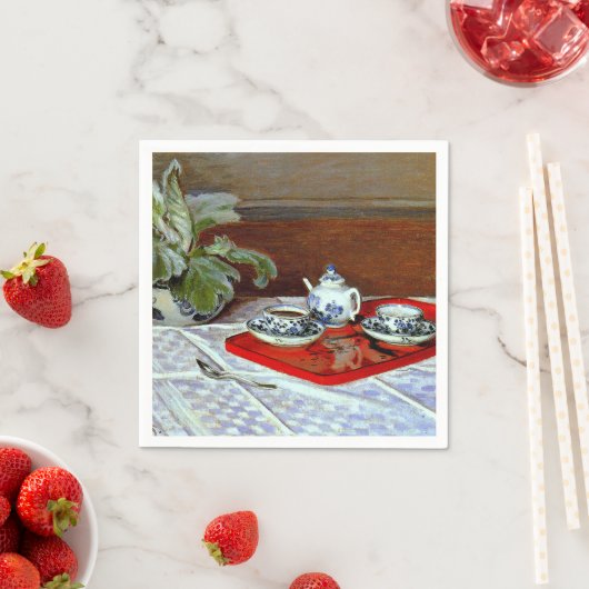Serviette En Papier Monet : Le Tea Set, (En situation)