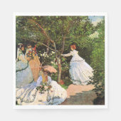 Serviette En Papier Monet - Les femmes dans le jardin (Devant)
