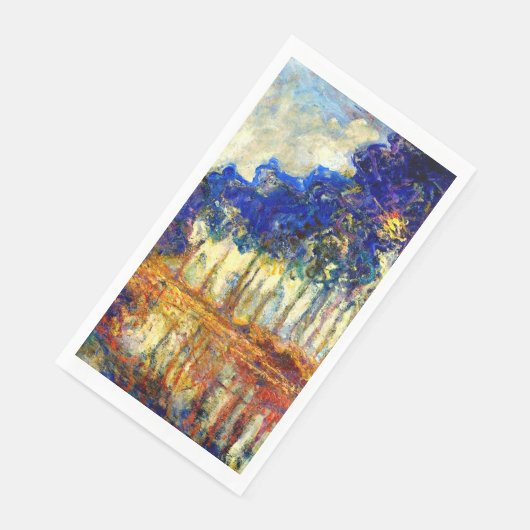 Serviette En Papier Monet - Les peupliers en automne (Coin)
