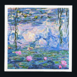 Serviette En Papier Monet - Lys d'eau, 1919<br><div class="desc">Claude Monet 1919 peinture,  Water Lilies</div>