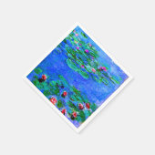 Serviette En Papier Monet - Lys d'eau, Rouge (Coin)