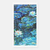 Serviette En Papier Monet, Nappes D'Eau, Bleu, (Devant)