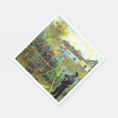 Serviette En Papier Monet Peinture dans son jardin à Argenteuil (Coin)