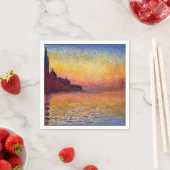 Serviette En Papier Monet - San Giorgio Maggiore à Dusk (En situation)