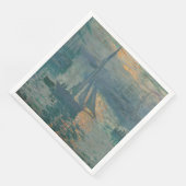 Serviette En Papier Monet Sunrise Marine Impressionnisme peinture (Coin)