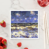 Serviette En Papier Monet - Une Mer Orageuse (En situation)