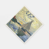 Serviette En Papier Monet - Voilier au Petit Gennevilliers, (Coin)