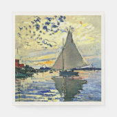Serviette En Papier Monet - Voilier au Petit Gennevilliers, (Devant)