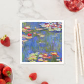 Serviette En Papier Monet Water Lilies (En situation)
