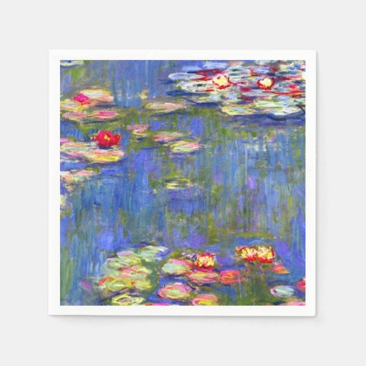 Serviette En Papier Monet Water Lilies (Devant)