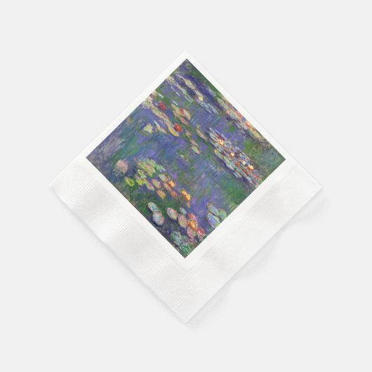 Serviette En Papier Monet Water Lilies Chef-d'oeuvre Peinture (Coin)