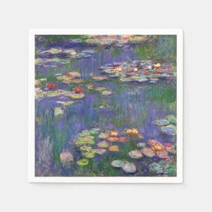 Serviette En Papier Monet Water Lilies Chef-d'oeuvre Peinture