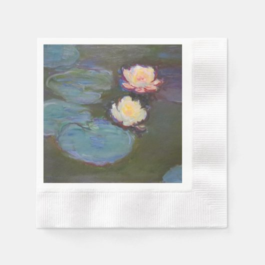 Serviette En Papier Monet Water Lys Pond Nénuphars Peinture (Devant)