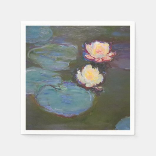 Serviette En Papier Monet Water Lys Pond Nénuphars Peinture (Devant)