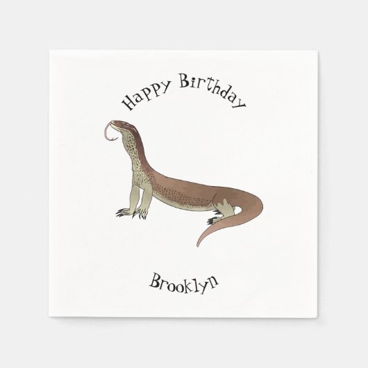 Serviette En Papier Monitor lizard (Devant)