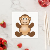 SERVIETTE EN PAPIER MONKEY (En situation)