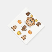 Serviette En Papier Monkey Napkin (Coin)