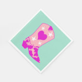 Serviette En Papier Monnaie d'amorçage occidentale de fille moderne (Coin)