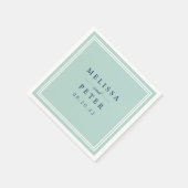 Serviette En Papier Monnaie et Mariage de marine (Coin)