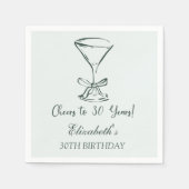 Serviette En Papier Monnaie moderne encourage à 30 ans Anniversaire se (Devant)