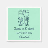 Serviette En Papier Monnaie moderne encourage à 30 ans Anniversaire se (Devant)