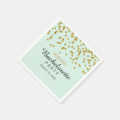 Serviette En Papier Monnaie Parties scintillant or confetti Bacheloret (Coin)