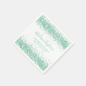 Serviette En Papier Monnaie verte Parties scintillant Étincelle Confet (Coin)