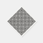 Serviette En Papier Monochrome Celtic Tangled Knot Motif (Coin)