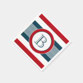 Serviette En Papier Monogram design (Coin)